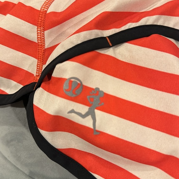 Lululemon Original Speed Shorts Stripe Waldo Fearless Red 4 - Picture 7 of 9